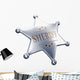 Sheriff Badge Wall Decal
