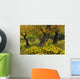 Cottonwood Trees And Devil's Club Turning Shades Of Yellow Wall Mural