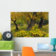 Cottonwood Trees And Devil's Club Turning Shades Of Yellow Wall Mural