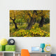 Cottonwood Trees And Devil's Club Turning Shades Of Yellow Wall Mural
