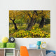 Cottonwood Trees And Devil's Club Turning Shades Of Yellow Wall Mural