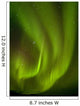 View Of Aurora Borealis Dancing Above Noatak River Wall Mural