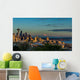 Seattle Skyline Lit Setting Wall Decal