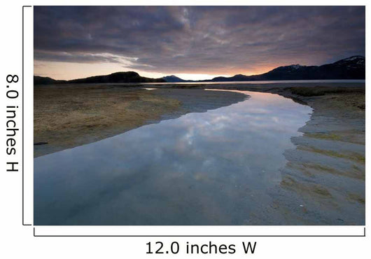 Evening Sky Reflects On The Incoming Tide At Harntey Bay Near Cordova Wall Mural
