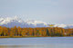 Float Plane Taking Off From Lake Lucille In Wasilla, Sc, Alaska Wall Mural