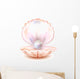 Realistic Pearl Sea Shell Wall Decal
