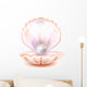 Realistic Pearl Sea Shell Wall Decal
