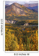 Alaska Railroad Train Crossing A Tressel At Denali National Park Wall Mural