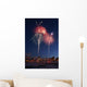 Fur Rondy Fireworks Over Anchorage, Southcentral, Alaska, Winter Wall Mural