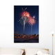 Fur Rondy Fireworks Over Anchorage, Southcentral, Alaska, Winter Wall Mural
