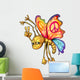 Peace Butterfly Wall Decal