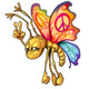 Peace Butterfly Wall Decal