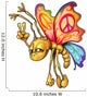 Peace Butterfly Wall Decal