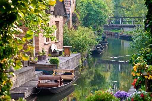 Boats Spreewald Wall Decal
