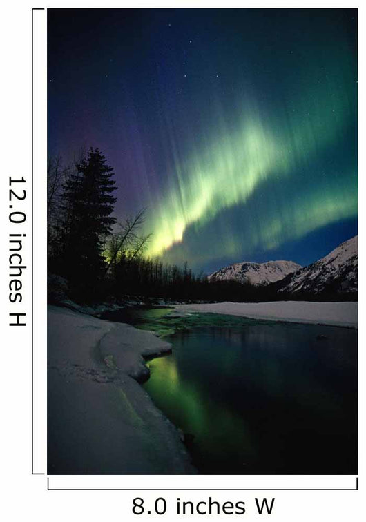 Northern Lights Over Portage River Valley Sc Alaska Wall Mural