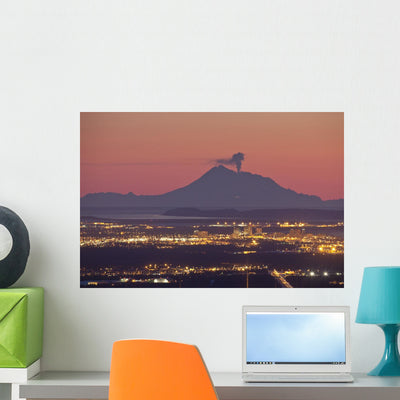 Minor Eruption Ash and Wall Decal 2 shown on a wall