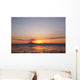 Ash Cloud Rises From Mt Redoubt At Sunset During Low Tide Wall Mural