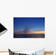 Ash Cloud Rises From Mt Redoubt At Sunset During Low Tide Wall Mural