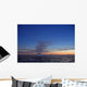 Ash Cloud Rises From Mt Redoubt At Sunset During Low Tide Wall Mural