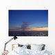 Ash Cloud Rises From Mt Redoubt At Sunset During Low Tide Wall Mural