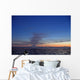 Ash Cloud Rises From Mt Redoubt At Sunset During Low Tide Wall Mural