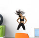fitness instructor in motion Wall Decal