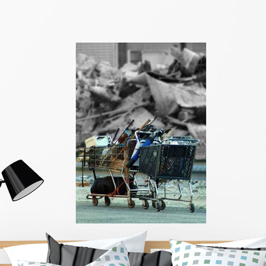 Grunge Shopping Wall Decal