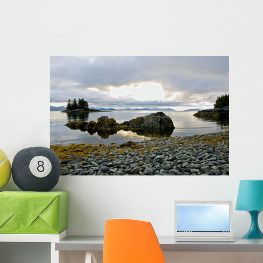 Scenic View Of The The Sun Setting Over Prince William Sound Wall Mural