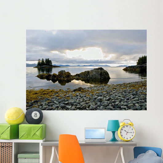 Scenic View Of The The Sun Setting Over Prince William Sound Wall Mural