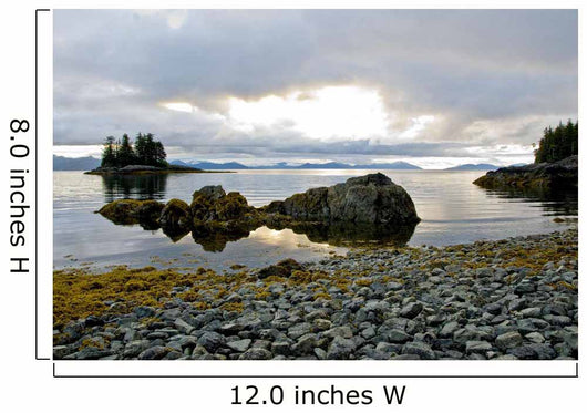 Scenic View Of The The Sun Setting Over Prince William Sound Wall Mural