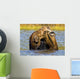 Moose Feeding In A Pond In Denali National Park & Preserve Wall Mural