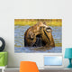 Moose Feeding In A Pond In Denali National Park & Preserve Wall Mural