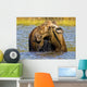Moose Feeding In A Pond In Denali National Park & Preserve Wall Mural