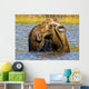 Moose Feeding In A Pond In Denali National Park & Preserve Wall Mural