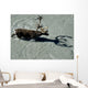 View Overlooking A Bull Caribou As It Crosses A River Wall Mural