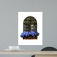 Blue Azaleas Window Wall Decal
