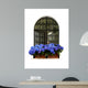Blue Azaleas Window Wall Decal