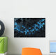 Black and Blue Hexagons Wall Decal