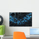 Black and Blue Hexagons Wall Decal
