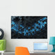 Black and Blue Hexagons Wall Decal