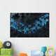 Black and Blue Hexagons Wall Decal