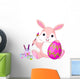 Bunny Painting Easter Egg Wall Decal