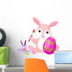 Bunny Painting Easter Egg Wall Decal
