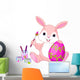Bunny Painting Easter Egg Wall Decal