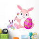Bunny Painting Easter Egg Wall Decal