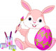 Bunny Painting Easter Egg Wall Decal