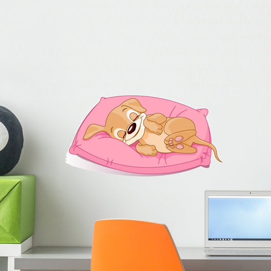 Sleeping Puppy Wall Decal