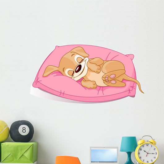 Sleeping Puppy Wall Decal