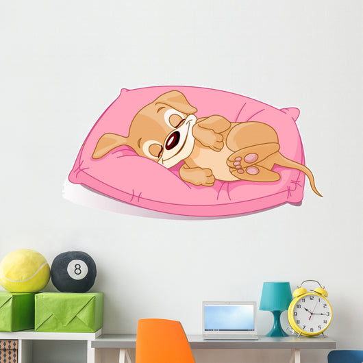 Sleeping Puppy Wall Decal