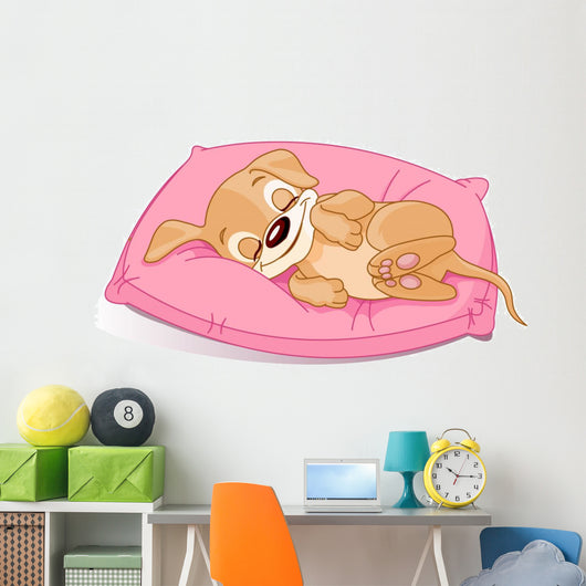 Sleeping Puppy Wall Decal